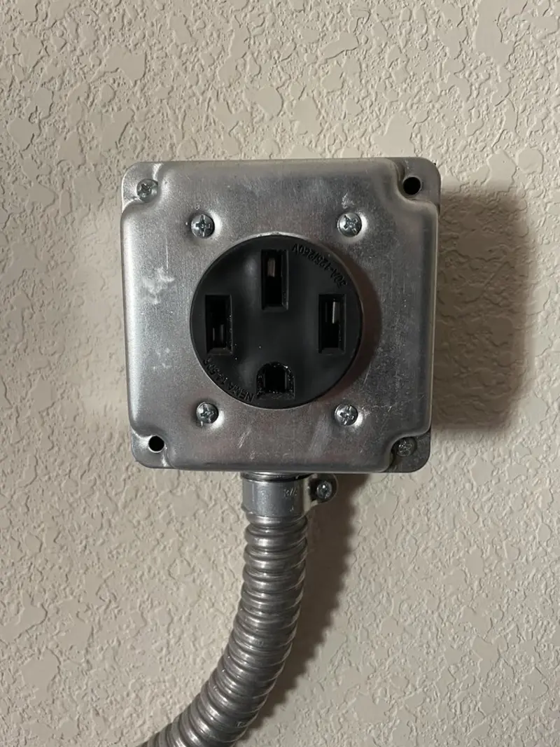 NEMA 14-50 outlet installed for Electrical Panel Upgrade in Potosi